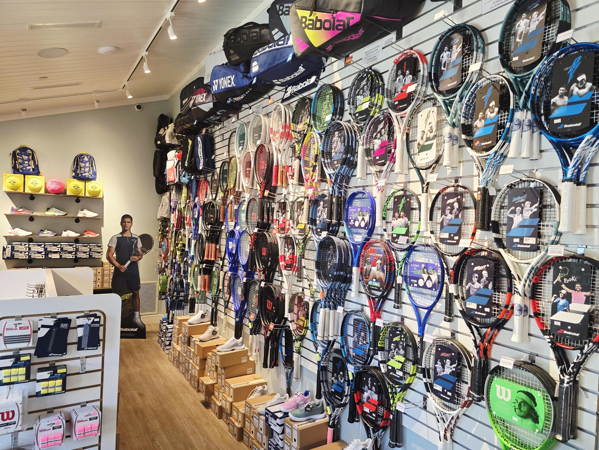 Inside Tennis Shop